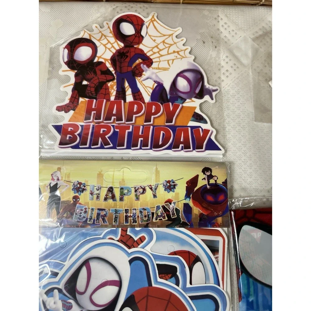 81 Pcs Spiderman And Friends Assorted Birthday Party Supply Set